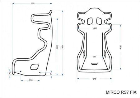 Mirco RS7 FIA Autositz