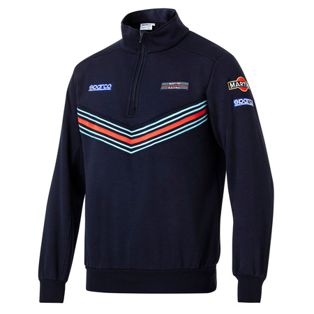 Sparco MARTINI RACING Hoodie mit halbem Reißverschluss