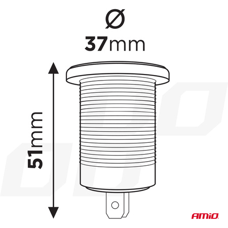 Zusätzliche 12/24V Einbausteckdose