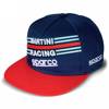 Sparco Flat Visor MARTINI RACING Kappe