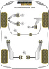 Tylna tuleja przedniego górnego wahacza Powerflex Black Series Alfa Romeo 159 (2005-2011) PFF1-506BLK