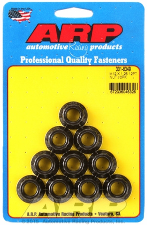 Śruby ARP  Nut Kit M12 X 1.25 12PT 10 Pack