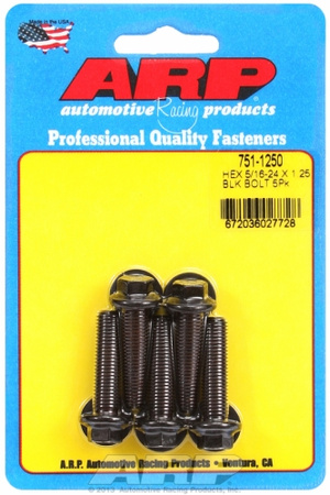 Śruby ARP "5/16""-24 x 1.250 hex black oxide bolts" (5pcs)