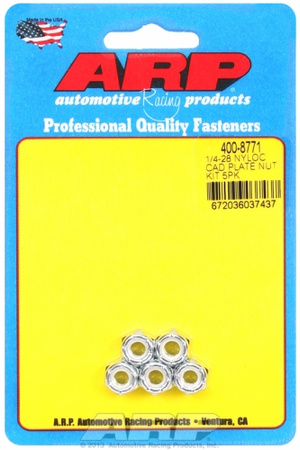 ARP "1/4""-28 nyloc cad plate nut kit" (5pcs)
