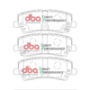 Set of rear brake discs DBA 4000 series - T3 - DBA42165S + DBA Brake Pads Street Performance (Hawk HB774x.650) - DB9022SP + HEL braided brake lines Ford Mustang 6th Generation