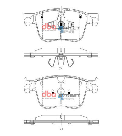 Brake Pads Street Series universal - DB15164SS