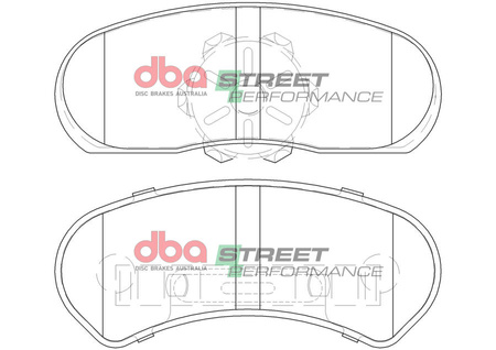 Klocki hamulcowe przednie DBA Brake Pads Street Performance - DB1045SP