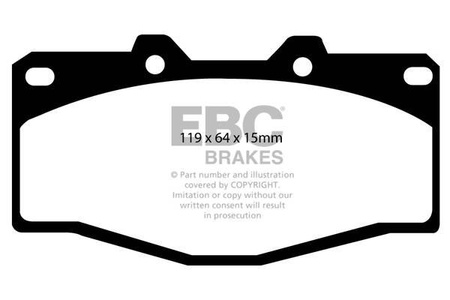 DP797 - Zestaw klocków hamulcowych seria ULTIMAX2 EBC Brakes