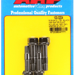 Śruby ARP  5/16-24x1.750 black hex WP pulley w/.500" fan spcr stud
