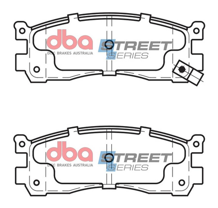 Brake Pads Street Series Ceramic rear - DB1222SS MAZDA 929 HC HV Bongo Friendee MPV Xedos 9