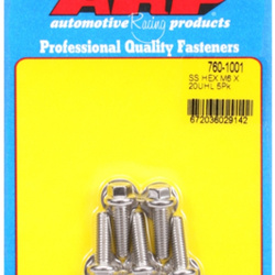 ARP M6 x 1.00 x 20 hex SS bolts (5pcs)