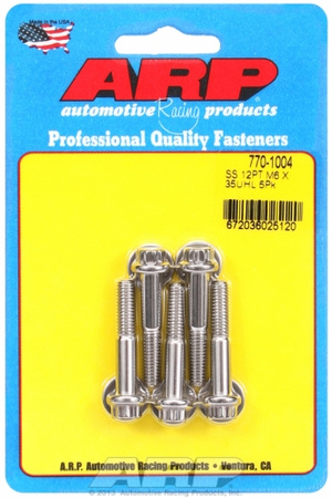 Śruby ARP M6 x 1.00 x 35 12pt SS bolts (5pcs)