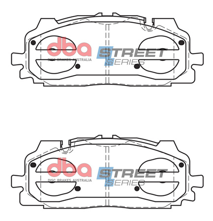 Bremsbeläge vorne DBA Brake Pads Street Series Ceramic - DB15030SS AUDI A6 quattro Avant C8 A7 4G9 A8 D5 Q7 4M Q8 RS4 B9 RS5 RSQ3 F3 S4 S5 SQ5 8Y VOLKSWAGEN Touareg 3rd Gen