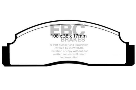 DP270 - Stabdžių trinkelių rinkinys ULTIMAX2 serija EBC Brakes