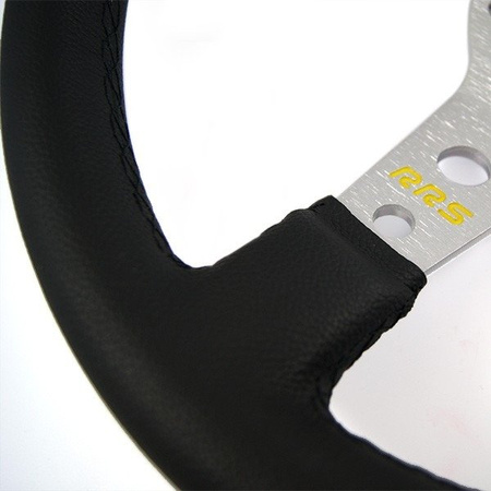 RRS MONTE leather steering wheel - Silver