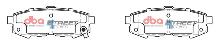Brake Pads Street Series Ceramic rear - DB1729SS MAZDA MPV