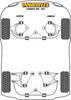 Rear Anti-Roll Bar Bush Powerflex Polyurethane Bush Road Series Maserati 3200GT (1988 - 2002) PFR35-313-16