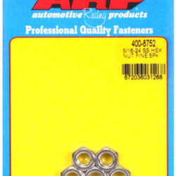 ARP "5/16""-24 SS fine hex nut kit" (5pcs)