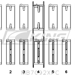 King pagrindinio guolio apvalkalas NISSAN RB26DETT - MB7092XPC STDX