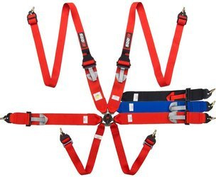 Pasy RRS R6 HANS FIA Ultralekkie - 6 punktowe 2/3"