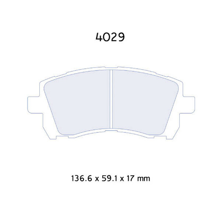 Carbone Lorraine RC5 brake pads - Subaru Impreza 1,6 16V/ 2,0i 4x4 16V (98-)