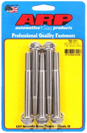 Śruby ARP M10 x 1.25 x 90  hex SS bolts (5pcs)