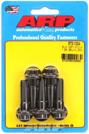Śruby ARP M10 x 1.25 x 35 12pt black oxide bolts (5pcs)