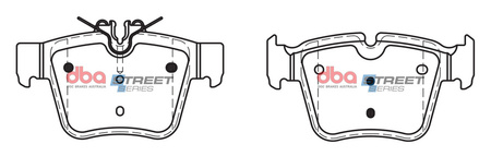Brake Pads Street Series Ceramic rear - DB15063SS MERCEDES-BENZ C-Class W205 C43 AMG Cabriolet A205 4Matic Coupe C205 Estate S205 GLC-Class X253 GLC 43 GLC220 GLC250 GLC350 GLC350e C253