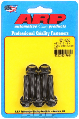 Śruby ARP "5/16""-18 X 1.250 hex black oxide bolts" (5pcs)