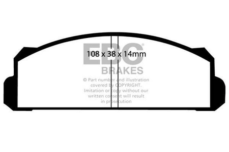 DP144 - Zestaw klocków hamulcowych seria ULTIMAX2 EBC Brakes