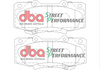 Klocki hamulcowe przednie DBA Brake Pads Street Performance (Hawk HB703x.665) - DB2221SP