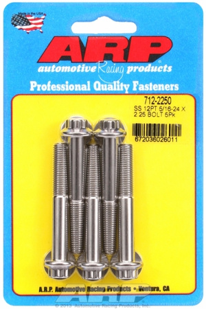 ARP "5/16""-24 x 2.250 12pt SS bolts" (5pcs)