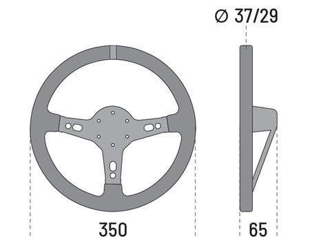 Sparco Targa 350 leather steering wheel