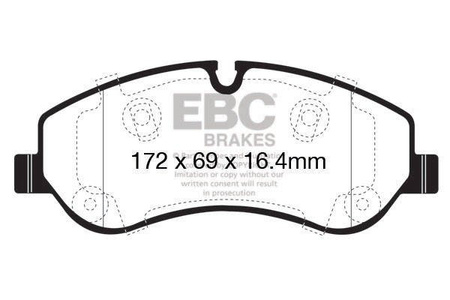 DPX2151 - Zestaw klocków hamulcowych seria ULTIMAX2 EBC Brakes