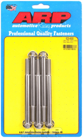 ARP "3/8""-16 x 4.500 hex SS bolts" (5pcs)