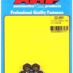 Śruby ARP "1/4""-28 black coarse hex nut kit" (5pcs)