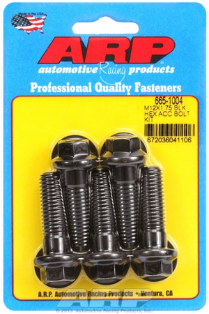 ARP Bolt Kit M12 x 1.75 x 40 Black Oxide Hex