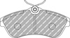 Klock hamulcowe Ferodo Racing DS2500 przednie FCP1543H CITROEN C2 C2 JM ENTERPRISE C3 Pluriel 