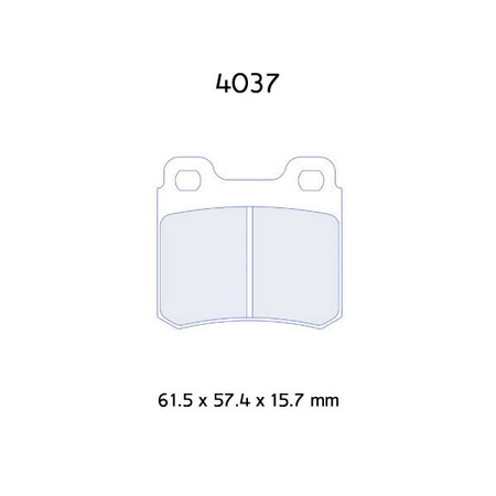 Carbone Lorraine RC6 brake pads - Opel Astra 1,8 Gsi/ 2,0 GTE 16V/ 2,0 GSI 16V 150 CV (88-98)