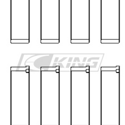King jungiklio guolio apvalkalas SUBARU EJ20/EJ22/EJ25 - CR4125XPG0.25