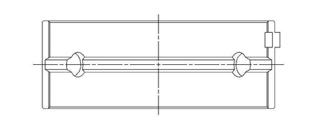 ACL Main Bearing Shell Mitsubishi 4G63/T/4G64 '83-92 0.25mm