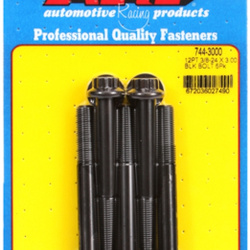 ARP "3/8""-24 x 3.000 12pt 7/16 wrenching black oxide bolts"5pcs