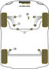 Tuleja stabilizatora przód 22mm Powerflex Black Series Citroen C4 Models & C4 (2004-2010) PFF50-603-22BLK