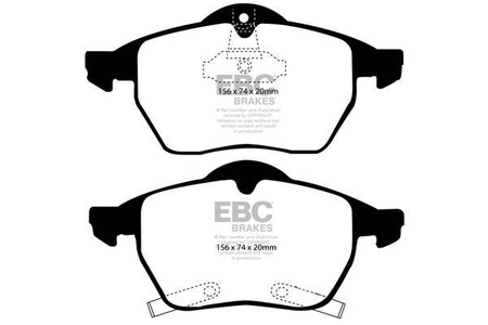 DP41187R - Ein Satz Bremsbeläge serie YELLOWSTUFF EBC Brakes