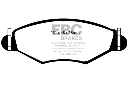 DP1366 - Stabdžių trinkelių rinkinys ULTIMAX2 serija EBC Brakes