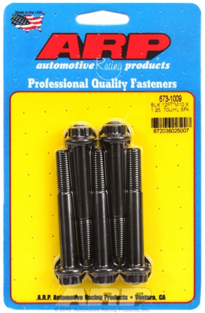 ARP M10 x 1.25 x 70 12pt black oxide bolts (5pcs)