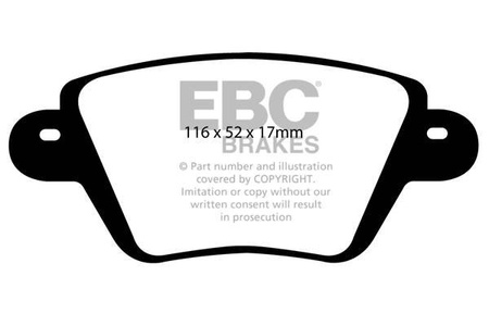 DP1543 - Ein Satz Bremsbeläge serie ULTIMAX2 EBC Brakes