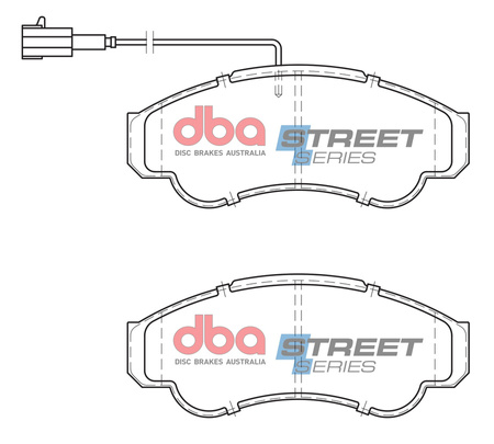 Brake Pads Street Series Semi-metallic front - DB2045SS CITROEN Jumper Q14 Q18 Relay FIAT Ducato 1.8 ton PEUGEOT Boxer