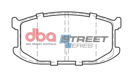 Brake Pads Street Series Ceramic front - DB241SS ISUZU Gemini MAZDA 323