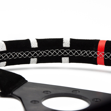 Kierownica zamszowa RRS EASY NOTE 350mm płaska